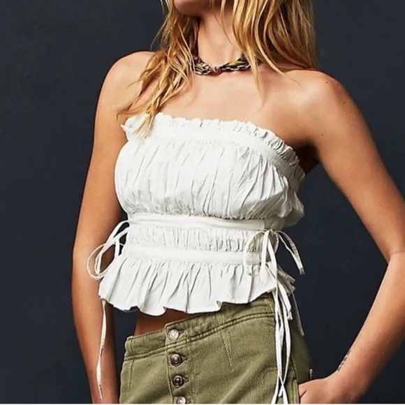 Free People Tops - Free People Gabby Tube Top White Size XS